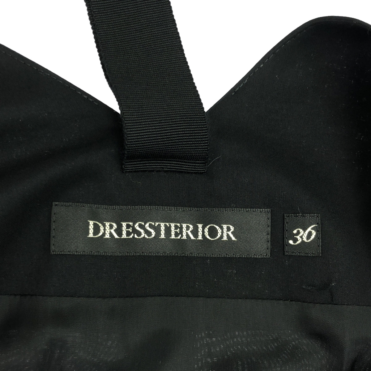 DRESSTERIOR / ドレステリア | ノースリーブ コットン ワンピース | 36 | ブラック | レディース
