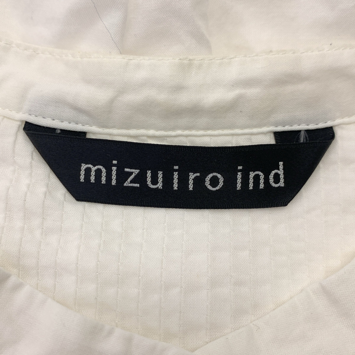 mizuiroind / ミズイロインド | スタンドカラー ピンタック シャツ |