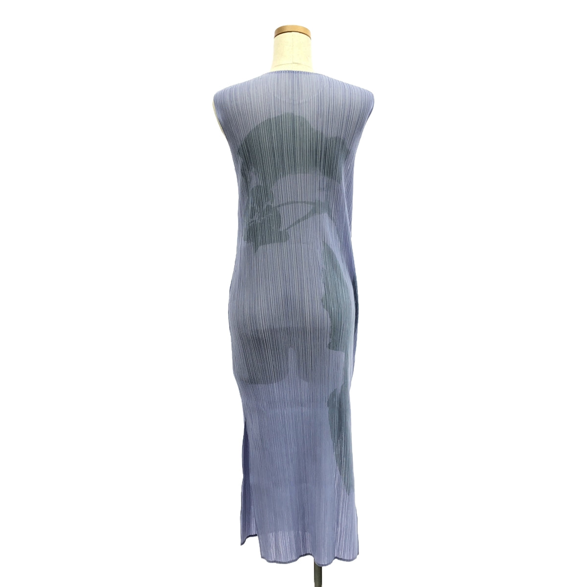 【新品】  ISSEY MIYAKE / イッセイミヤケ | PHYSIOTYPE PLEATS 押し花柄 プリント プリーツ ワンピース | 2 | ASAGAO PURPLE | レディース