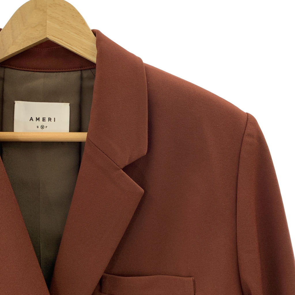 AMERI / 아메리 | DOUBLE BREASTED JACKET VEST ALL IN ON / 셋업 재킷 / 올인원 팬츠 | M |