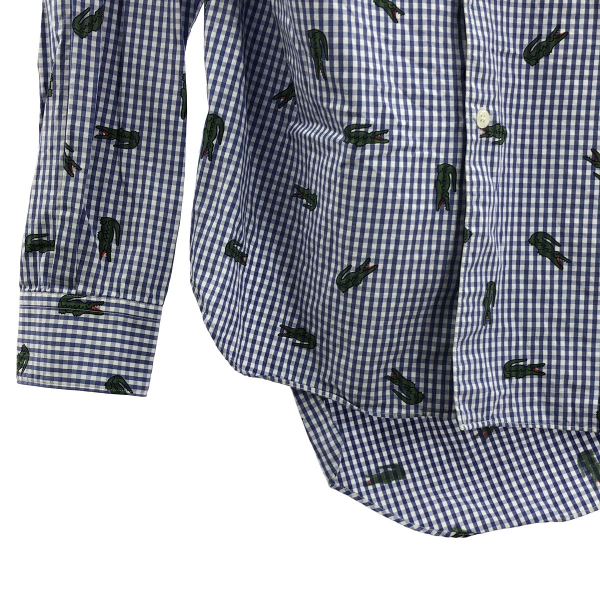 COMME des GARÇONS 襯衫 | 2023 秋冬系列 | x LACOSTE / Lacoste 格紋印花襯衫 | M 碼 | 男款