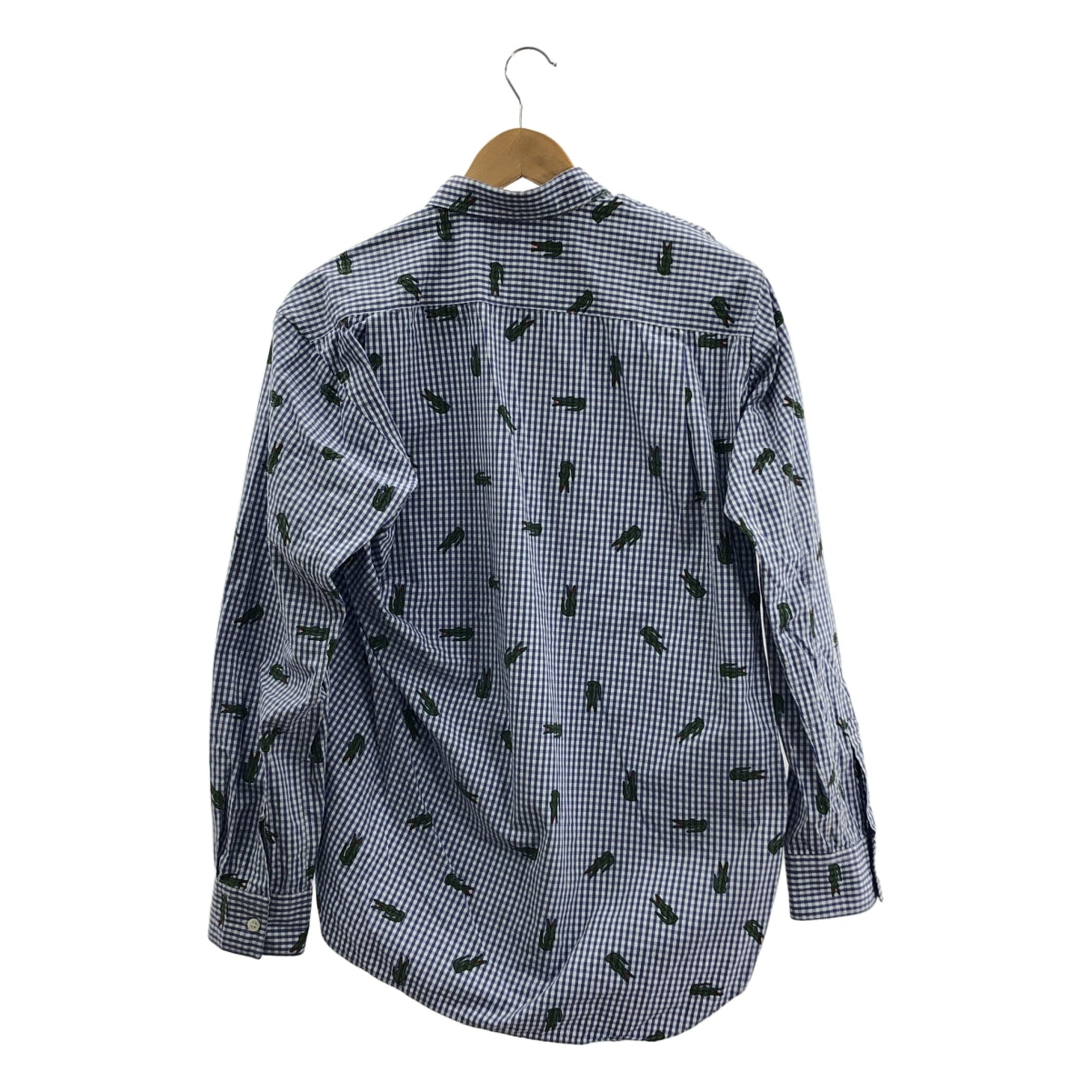 COMME des GARÇONS 襯衫 | 2023 秋冬系列 | x LACOSTE / Lacoste 格紋印花襯衫 | M 碼 | 男款