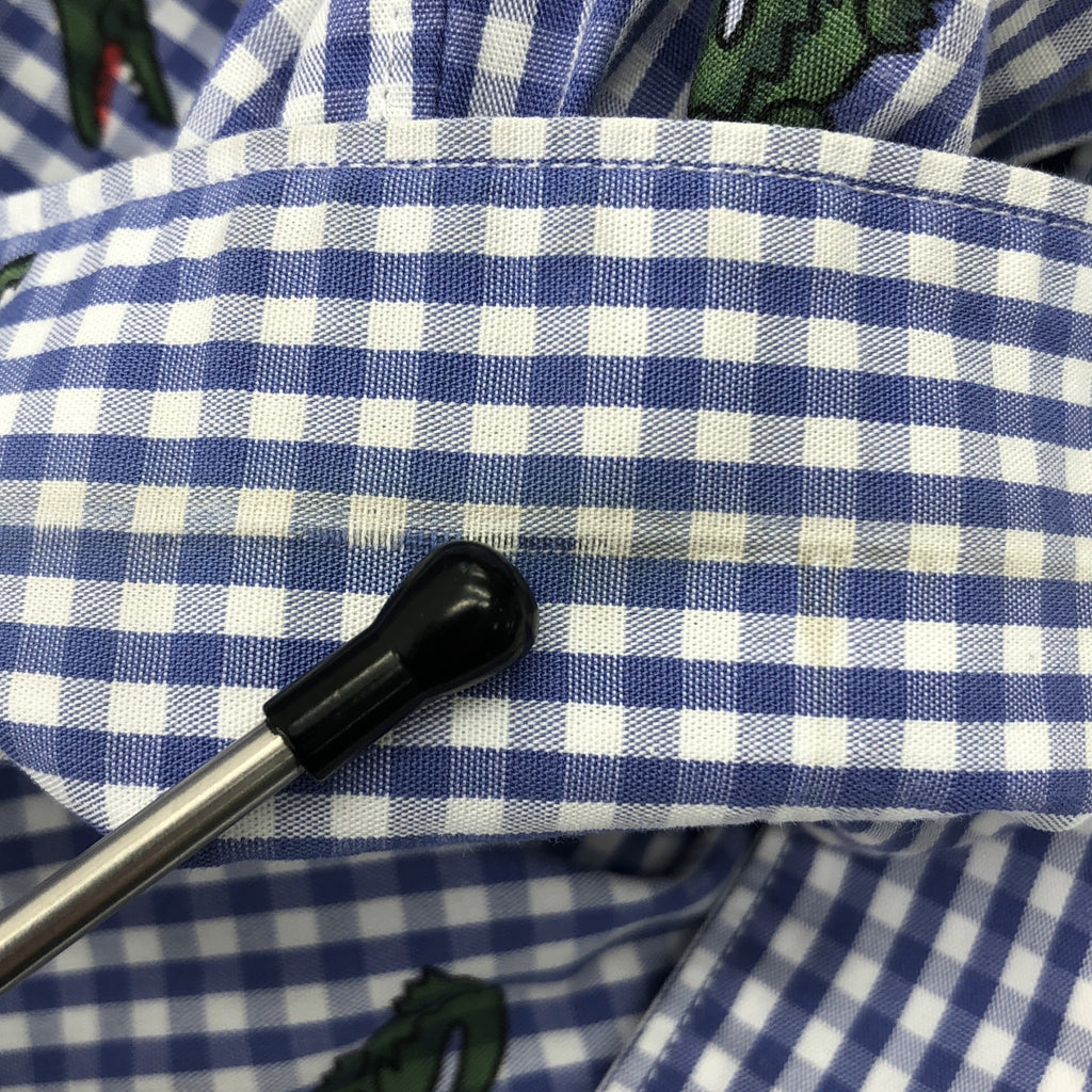 COMME des GARÇONS 襯衫 | 2023 秋冬系列 | x LACOSTE / Lacoste 格紋印花襯衫 | M 碼 | 男款