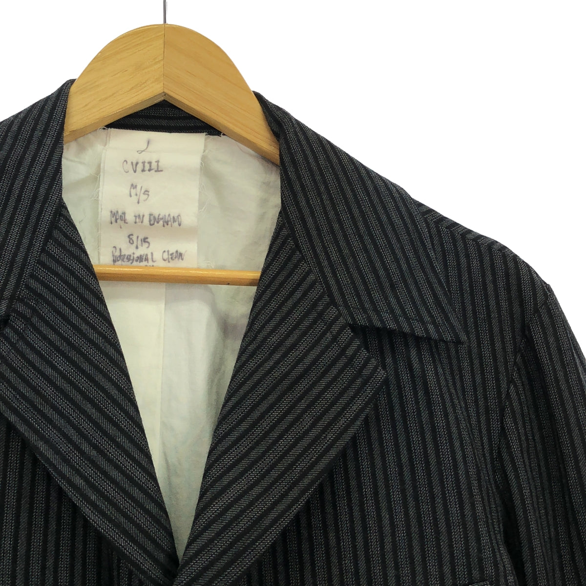 【美品】  JOHN ALEXANDER SKELTON / ジョンアレキサンダースケルトン | tweed jacket / ツイード シングルジャケット / 総裏地 | M/S | black / gray | メンズ