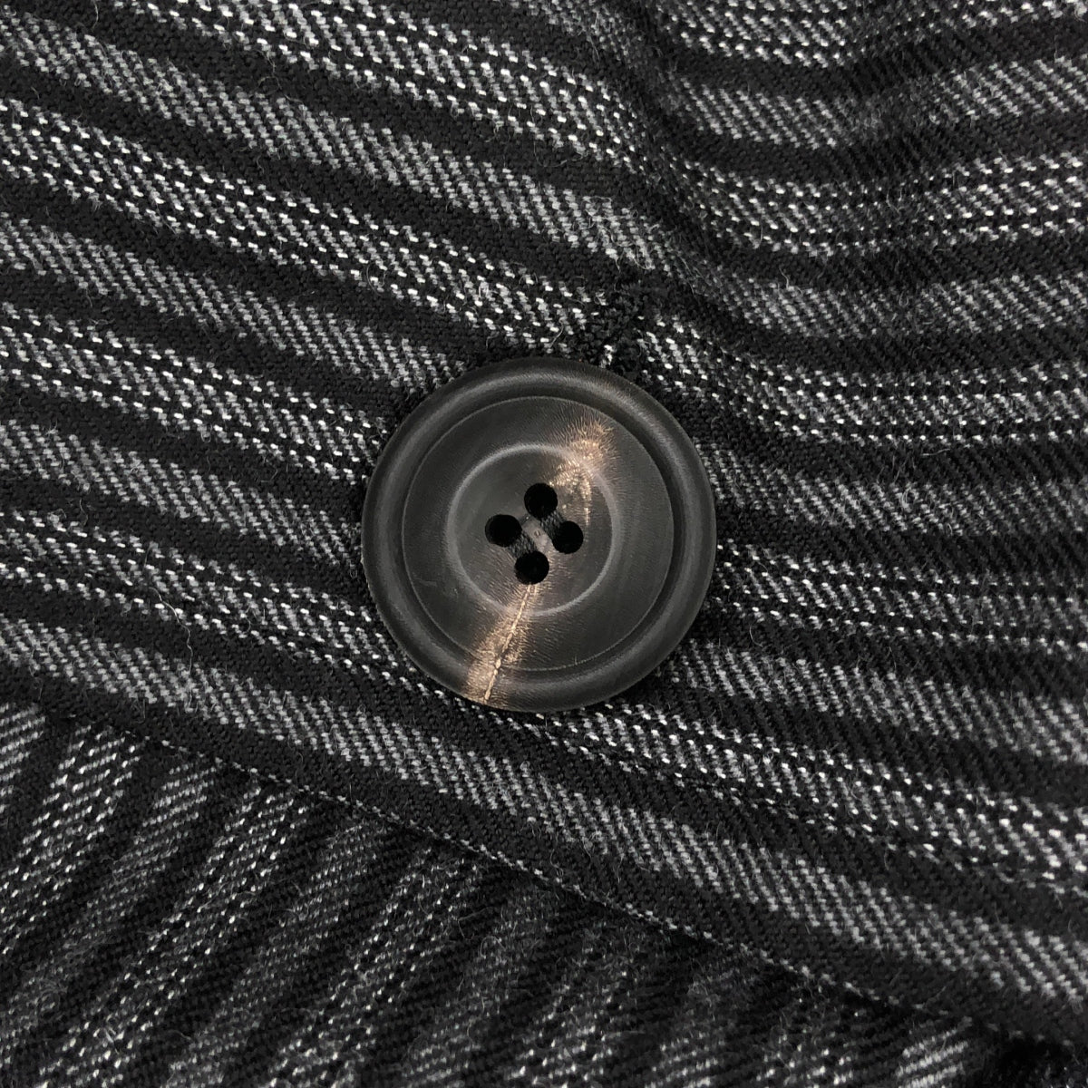 【美品】  JOHN ALEXANDER SKELTON / ジョンアレキサンダースケルトン | tweed jacket / ツイード シングルジャケット / 総裏地 | M/S | black / gray | メンズ