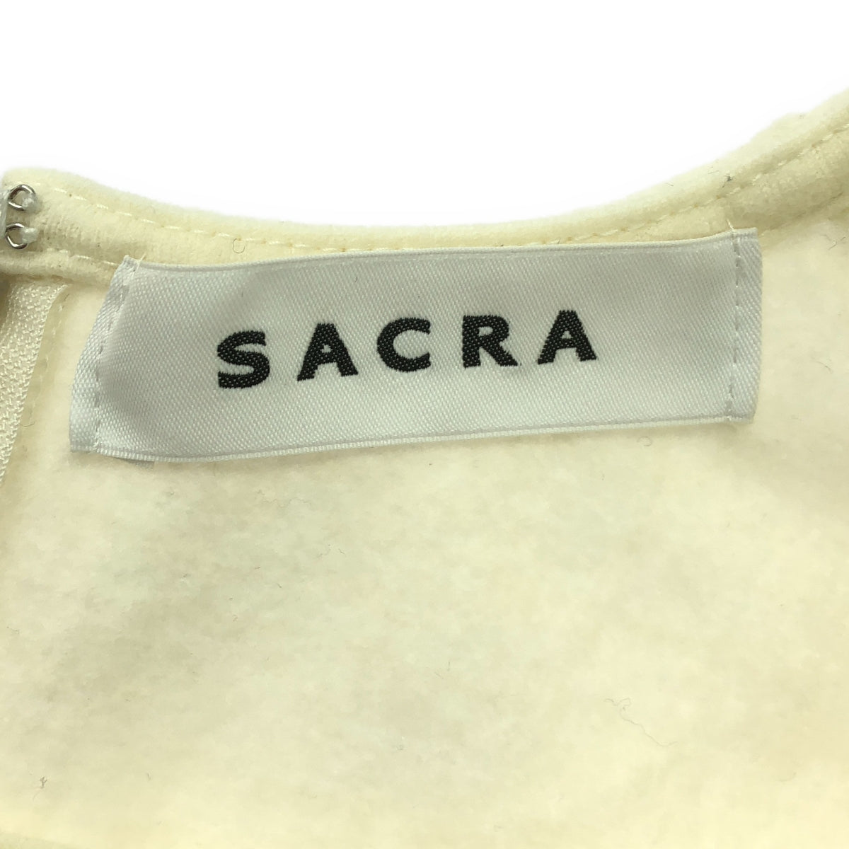 SACRA | Fine Mild Wool Top Pullover | 38 | Off-White | Women's