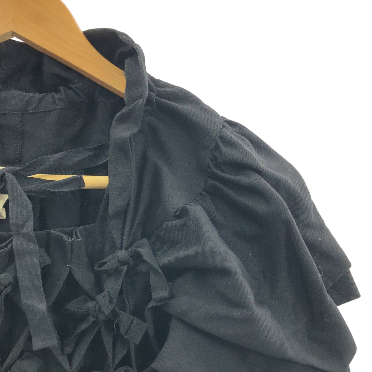 tao COMME des GARCONS / 타오콤 데 갤슨 | 2009AW | 울 게더 리본 블라우스 | S |