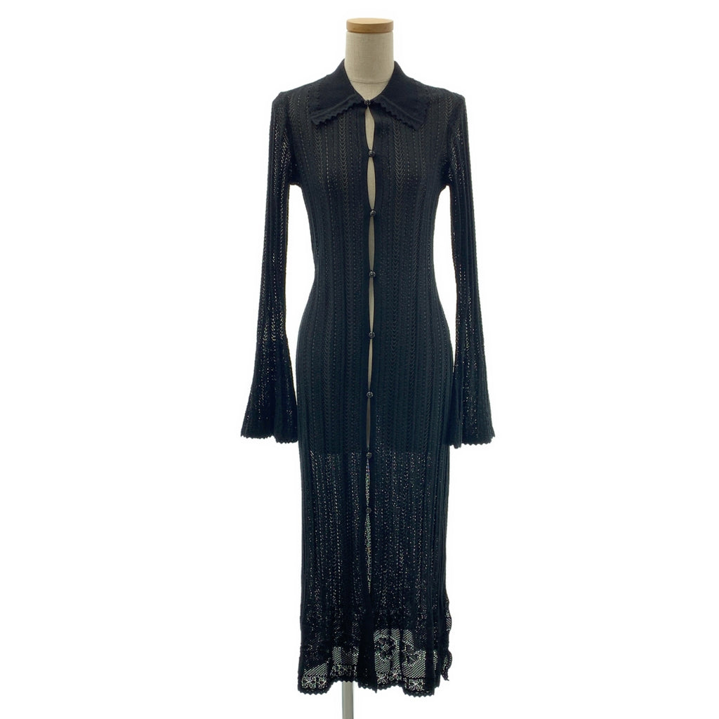 Mame Kurogouchi / マメクロゴウチ | 2025SS | Lace Stripe Knitted Dress レース ニット ドレス ワンピース | 1 | レディース