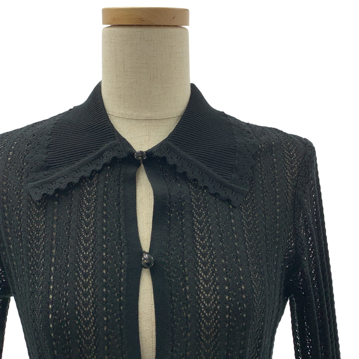 Mame Kurogouchi / マメクロゴウチ | 2025SS | Lace Stripe Knitted Dress レース ニット ドレス ワンピース | 1 | レディース