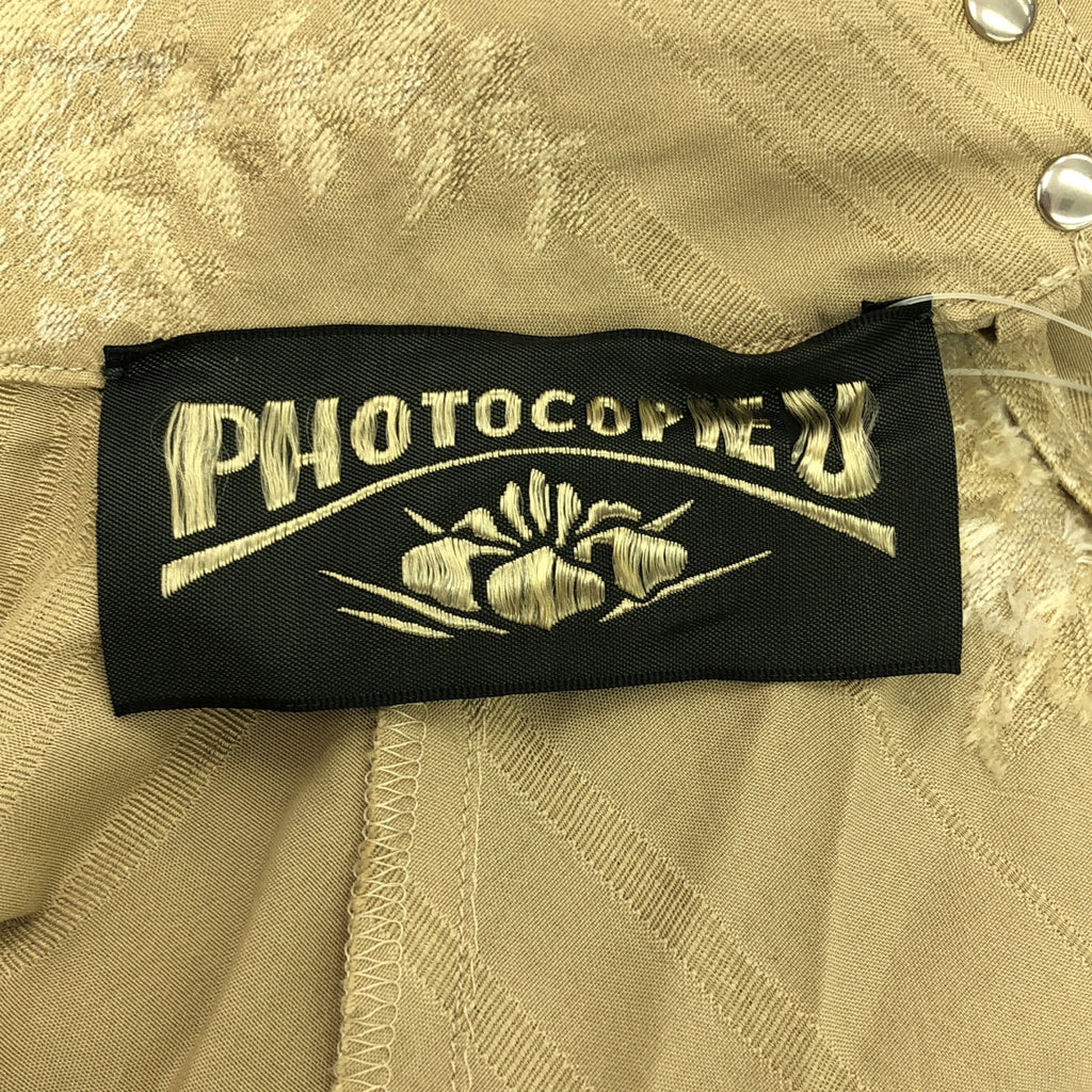 【新品】  PHOTOCOPIEU / フォトコピュー | MARINE フラワー ボトルネック シャツ ブラウス | 36 | ベージュ | レディース