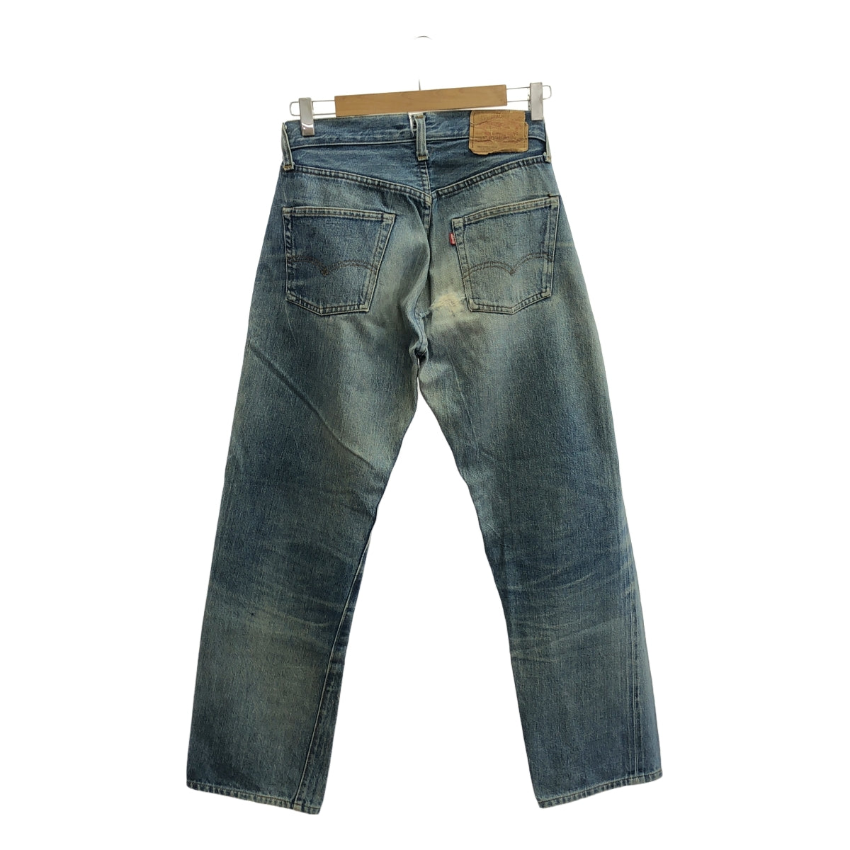 Levi's / 리바이스 | 80s 빈티지 501 66 후기 버튼 뒷면 6 세르비치 데님 바지 | W30 L36 | 인디고 | 남성