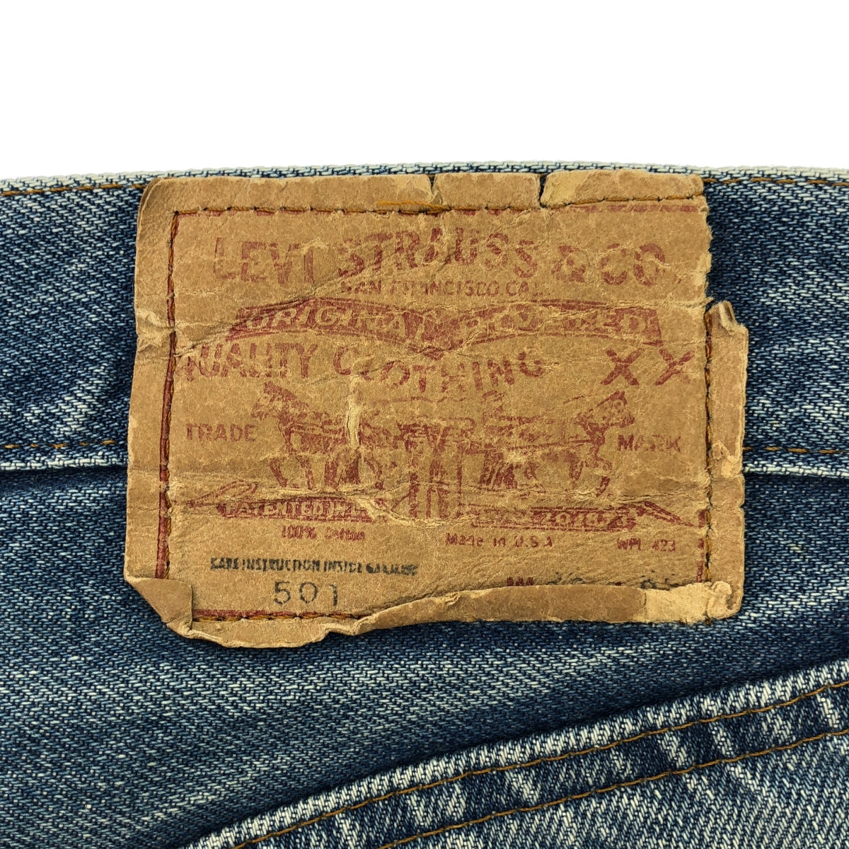 Levi's | 80s Vintage 501 66 Late Button Back 6 Selvedge Denim Pants | W30 L36 | Men's