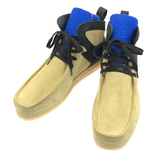 [Good Condition] SENSE OF SYMMETRY | J WALLABE | Suede Leather High-Cut Shoes | 41 | Beige/Blue | Men's