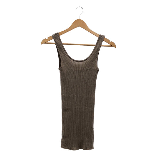 Chaos | 16G Impression Rib Knit Tank Top | F | Women's