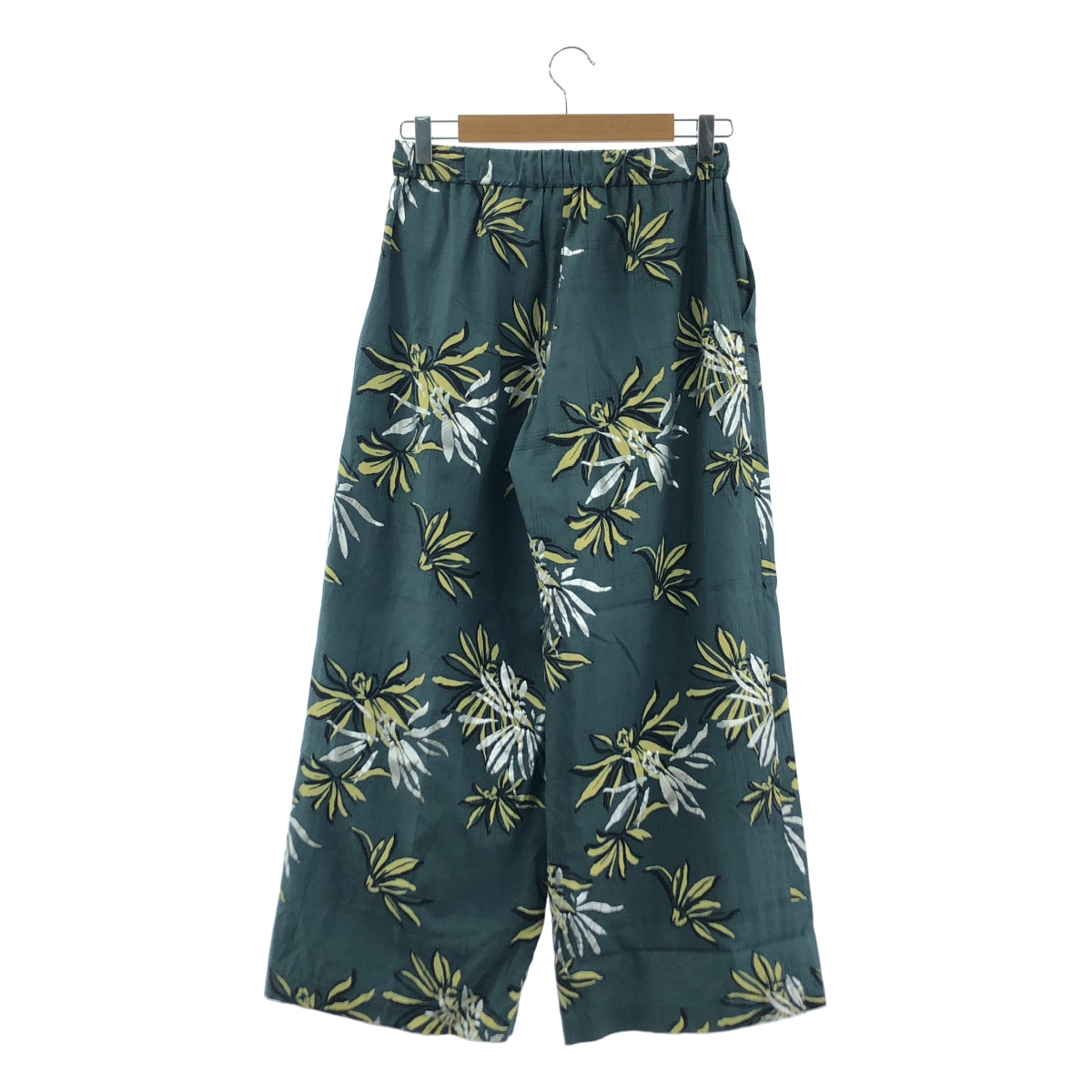 DELIY / デリー | 2024SS | BOICE FROM BAYCREW'S / MARGUERITE PRINT FOIL WIDEPANTS プリント ワイドパンツ | F | グリーン/イエロー/シルバー | レディース