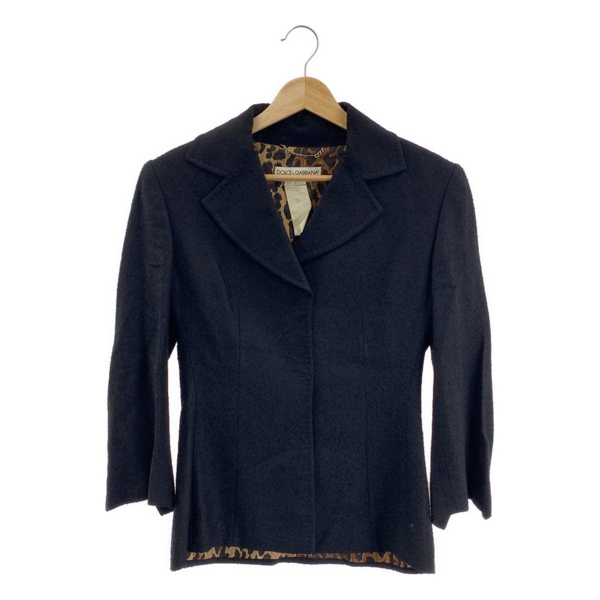 DOLCE&GABBANA　テーラードジャケット　38 D&G DOLCE&GABBANA / ディーアンドジー | レオパード裏地 テーラード
