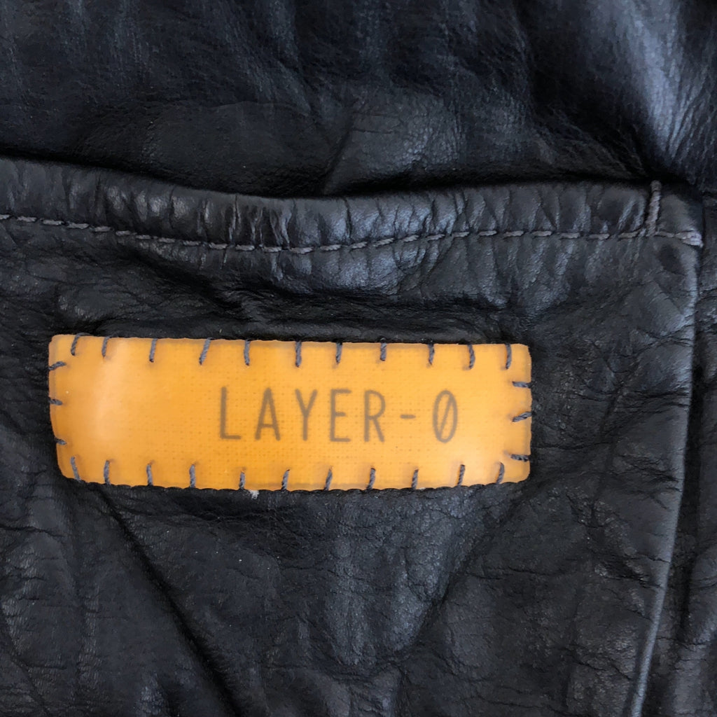 LAYER-o / レイヤーゼロ | レザー シングル ライダースジャケット | 44 | メンズ