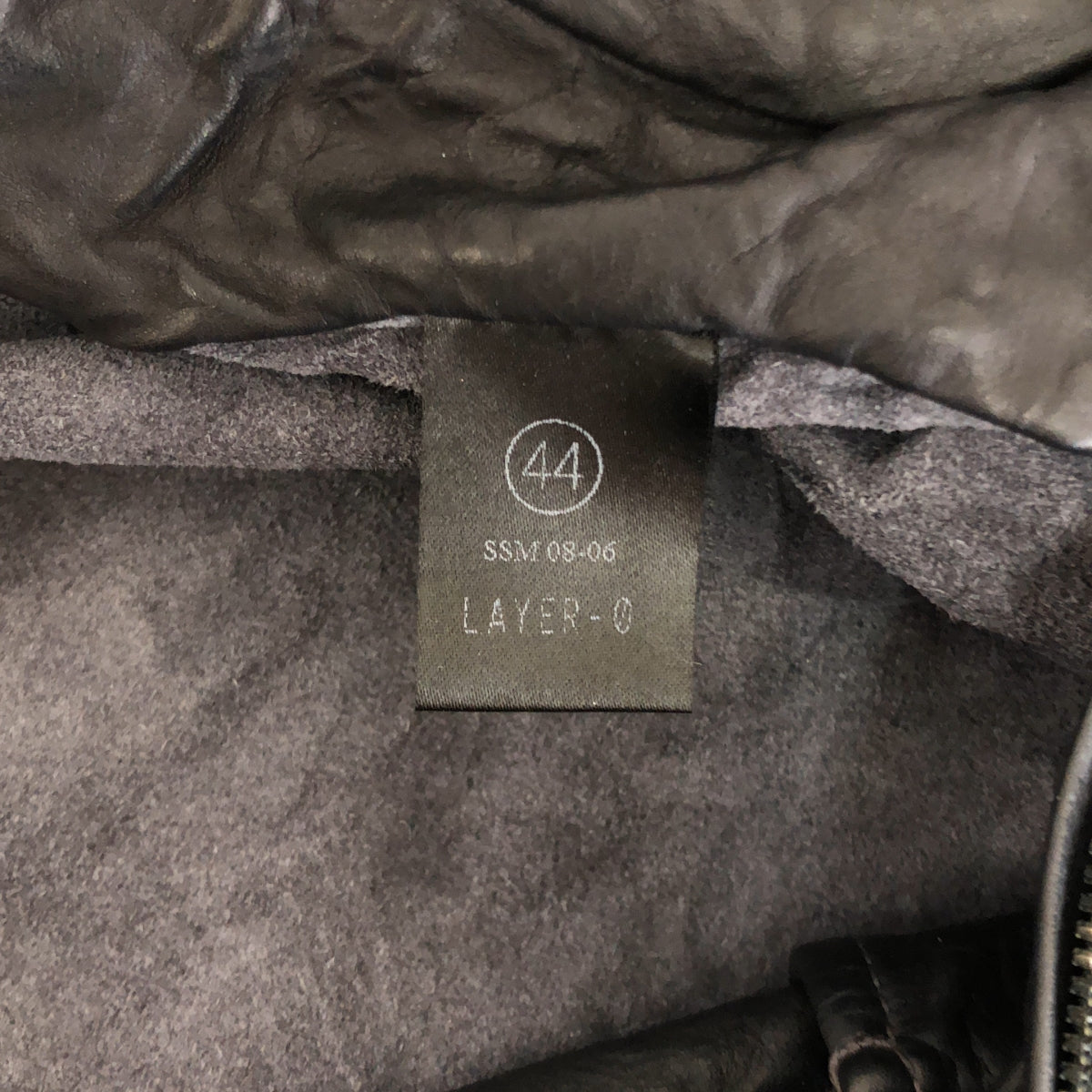 LAYER-o / レイヤーゼロ | レザー シングル ライダースジャケット | 44 | メンズ