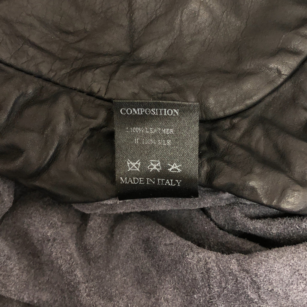 LAYER-o / レイヤーゼロ | レザー シングル ライダースジャケット | 44 | メンズ