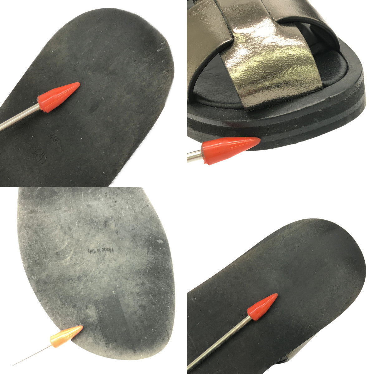 THE ROW / ザロウ | FISHERMAN FLAT SANDAL フィッシャーマン サンダル | 36 1/2 | グレーメタル | レディース