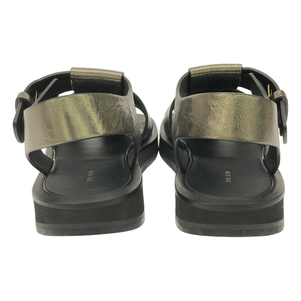 THE ROW / 자로우 | FISHERMAN FLAT SANDAL 피셔맨 샌들 | 36 1/2 | 그레이 메탈 | 여성