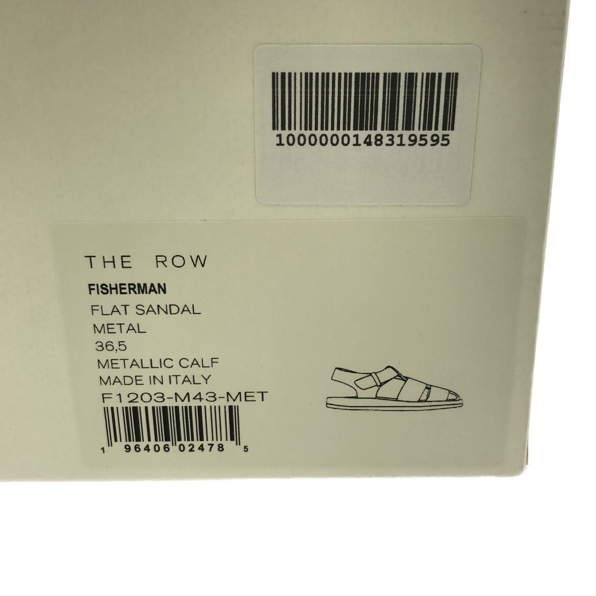 THE ROW / ザロウ | FISHERMAN FLAT SANDAL フィッシャーマン サンダル | 36 1/2 | グレーメタル | レディース