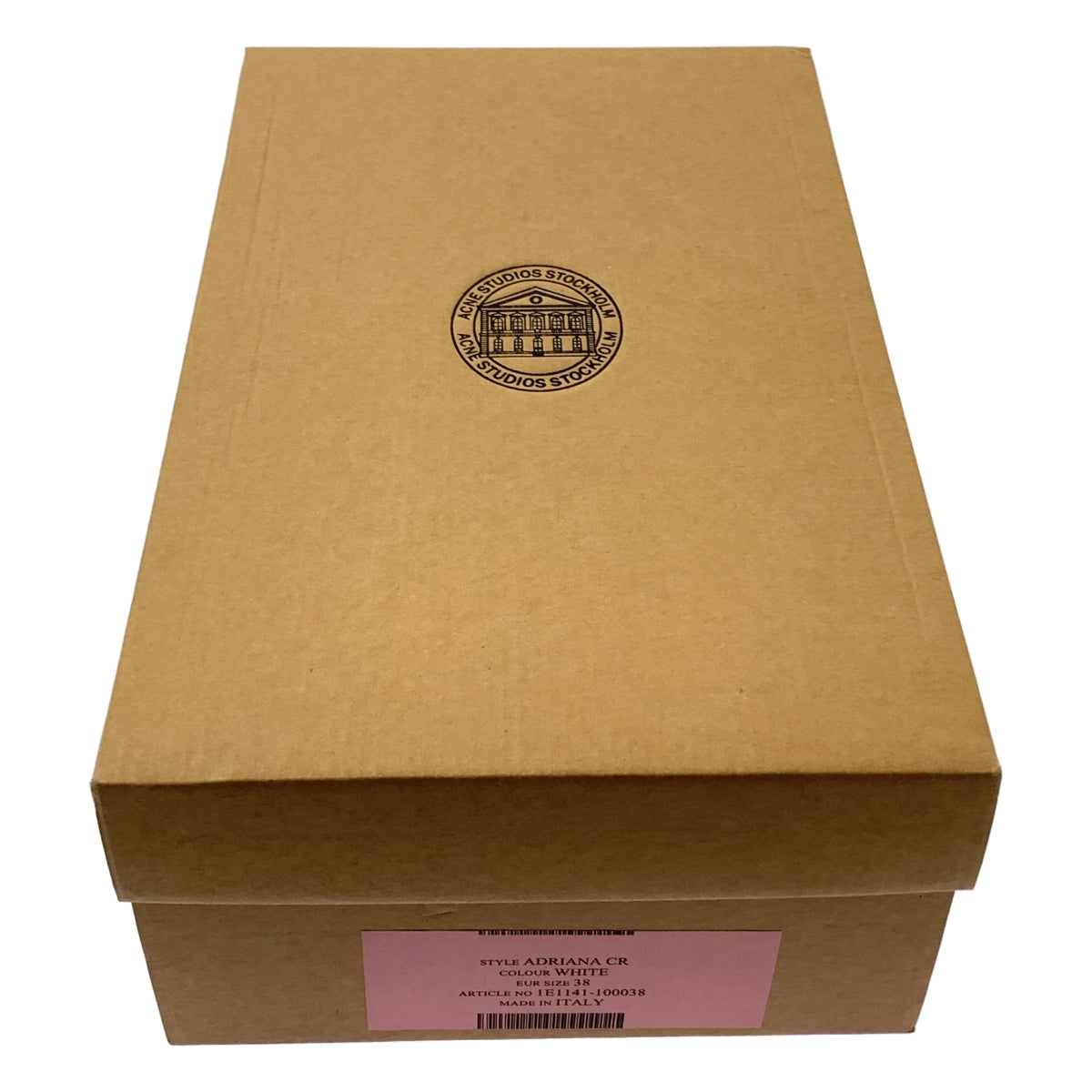 Acne Studios / 여드름 스튜디오 | 페이스 플레이트 균열 가죽 운동화 | 38 |