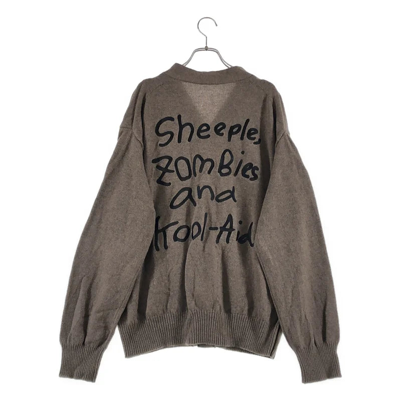 sacai / サカイ | 2022AW | × MADSAKI Knit Cardigan / バックロゴ ニット カーディガン | 3 | メンズ