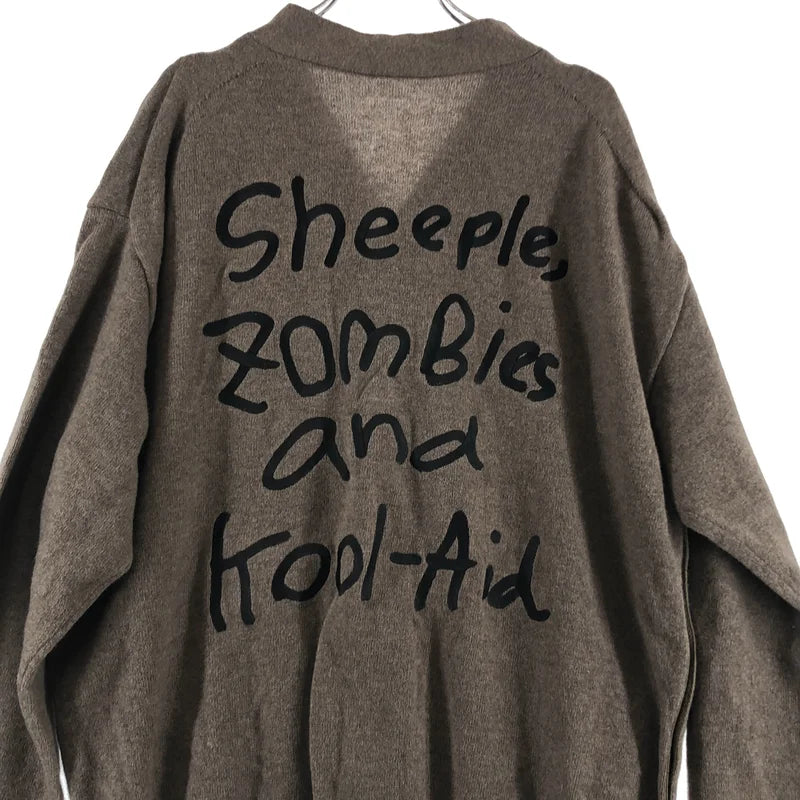 sacai / サカイ | 2022AW | × MADSAKI Knit Cardigan / バックロゴ ニット カーディガン | 3 | メンズ