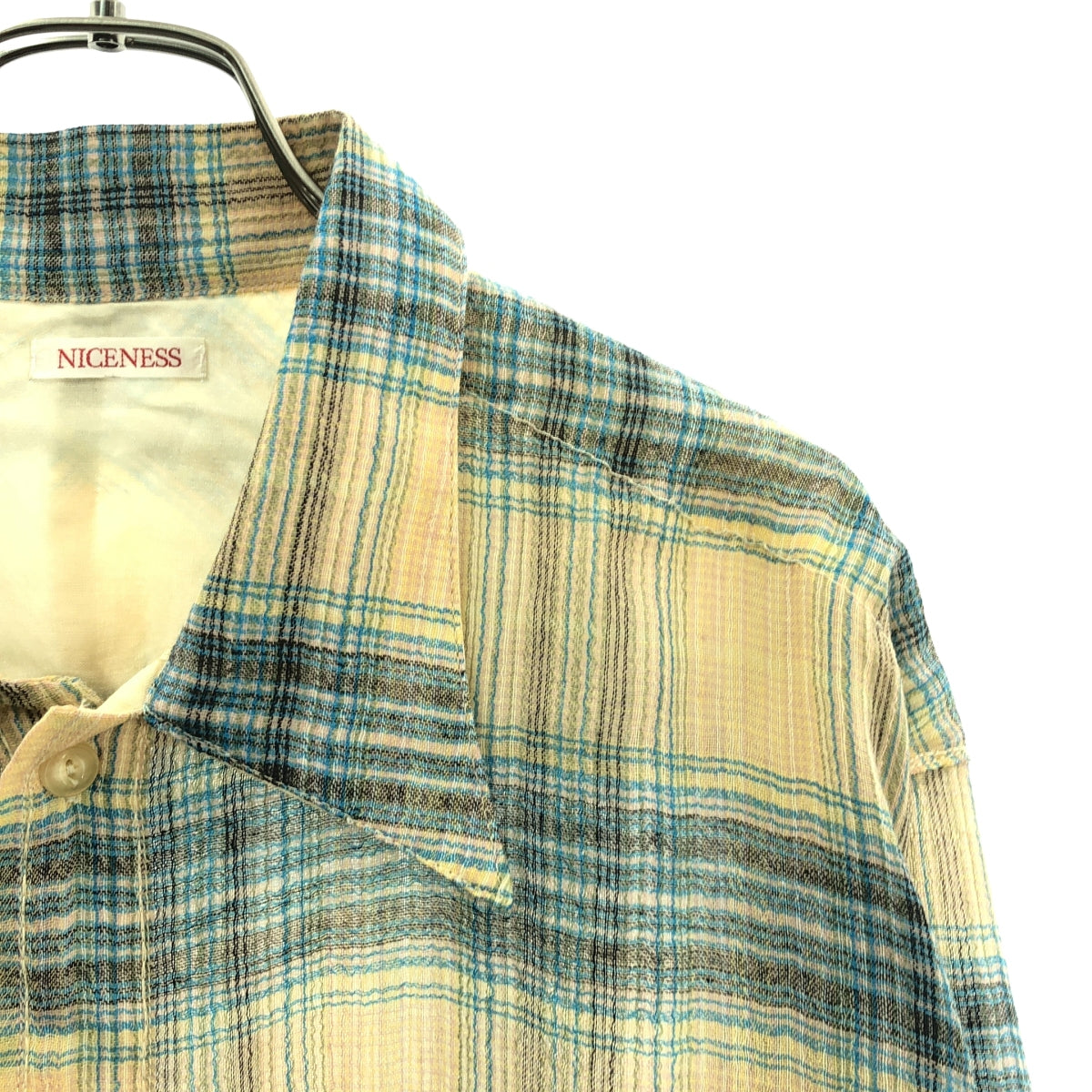 NICENESS / 니스네스 | 2025AW | TOMMY Multicolor Ombre Work Shirt 울 멀티 컬러 옴브레 체크 워크 셔츠 |