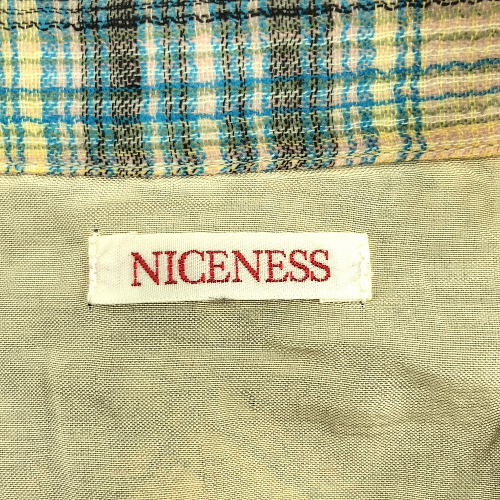 NICENESS / 니스네스 | 2025AW | TOMMY Multicolor Ombre Work Shirt 울 멀티 컬러 옴브레 체크 워크 셔츠 |