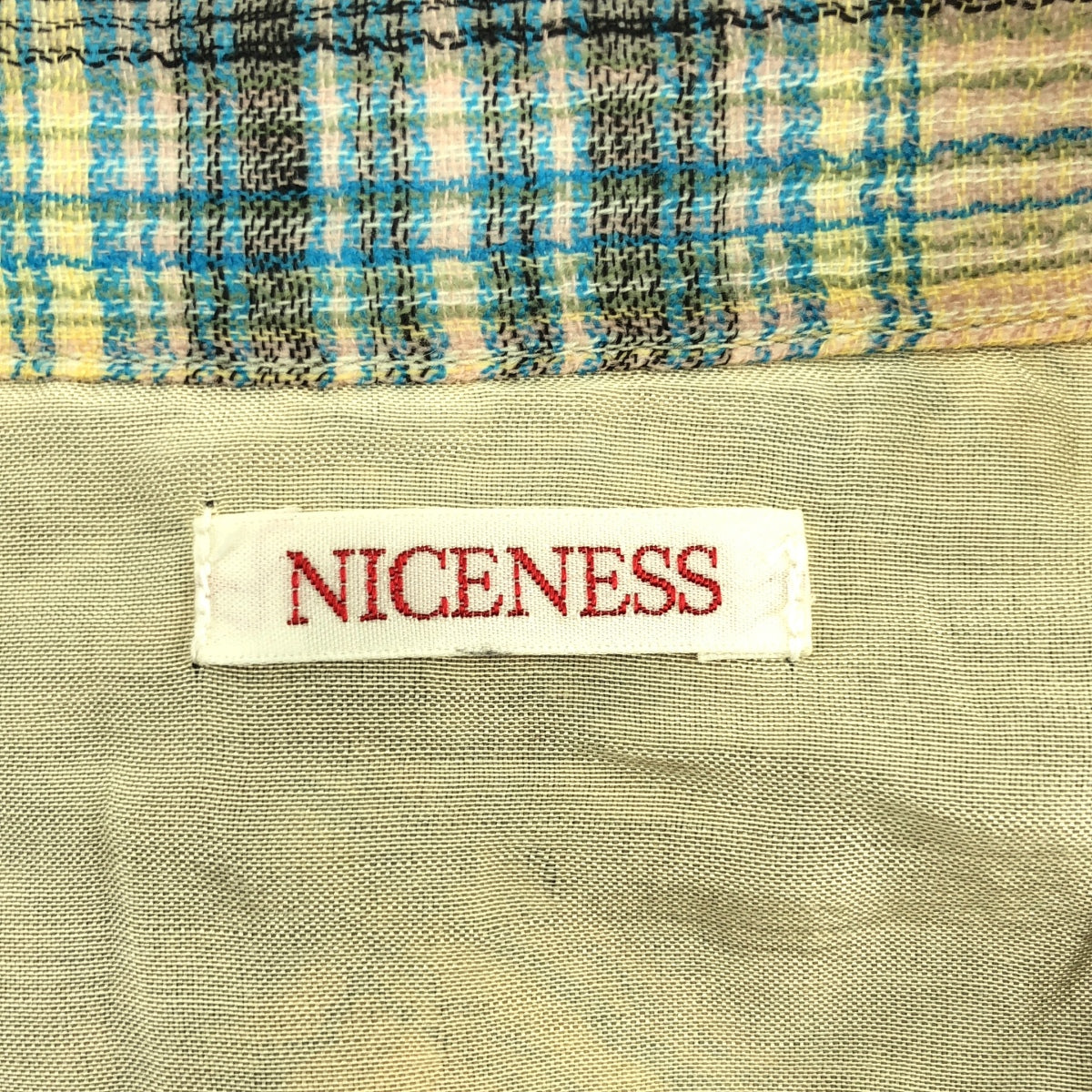 NICENESS / 니스네스 | 2025AW | TOMMY Multicolor Ombre Work Shirt 울 멀티 컬러 옴브레 체크 워크 셔츠 |