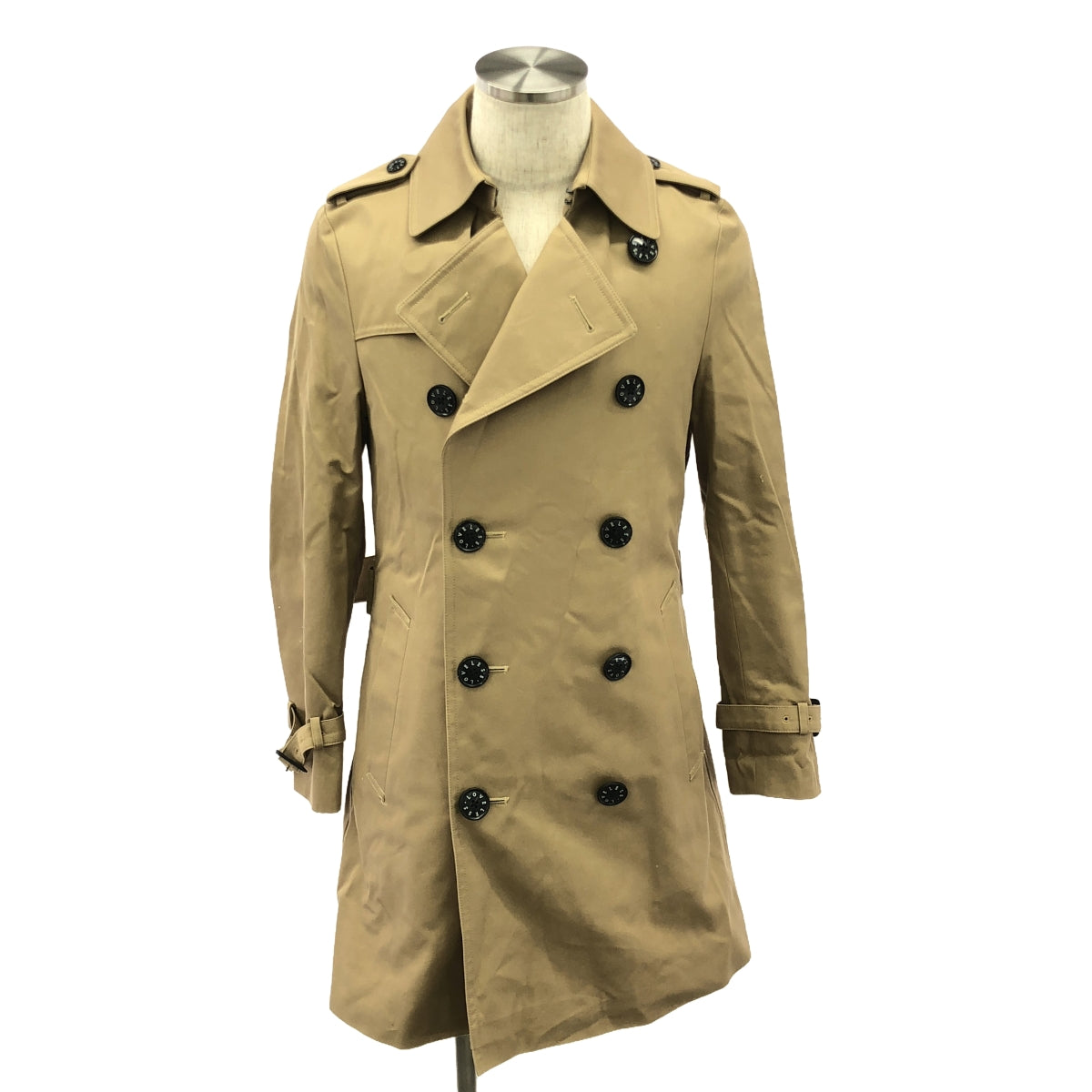 LOVELESS | Belted over trench coat with detachable liner | S | Beige | Men's