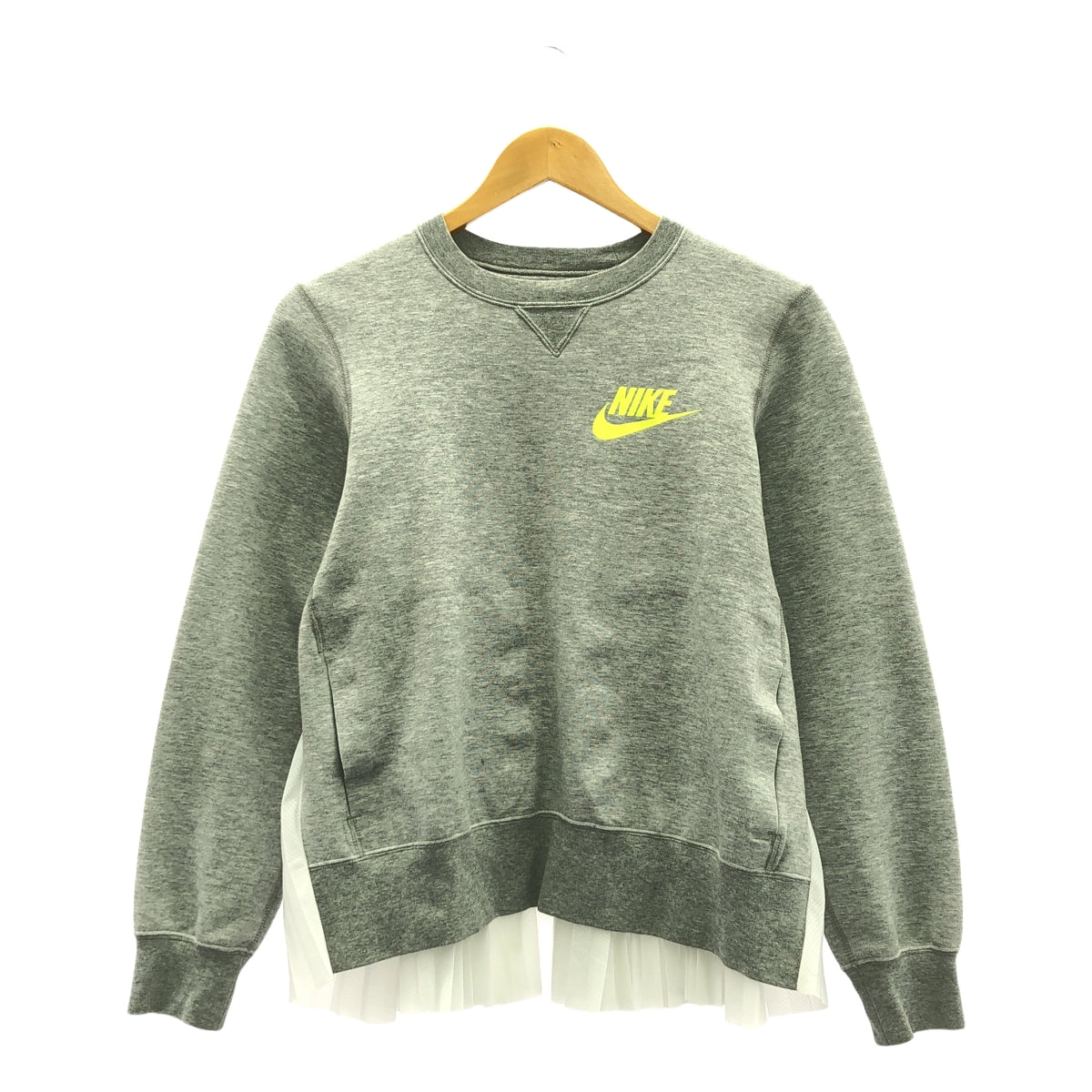 NIKE / ナイキ | × sacai バックプリーツ スウェット | XS | グレー | レディース