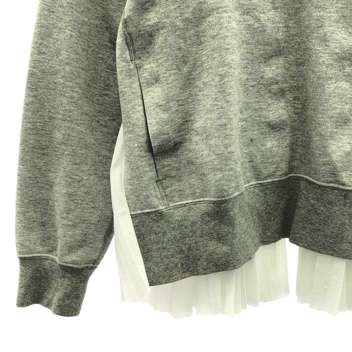 NIKE / ナイキ | × sacai バックプリーツ スウェット | XS | グレー | レディース