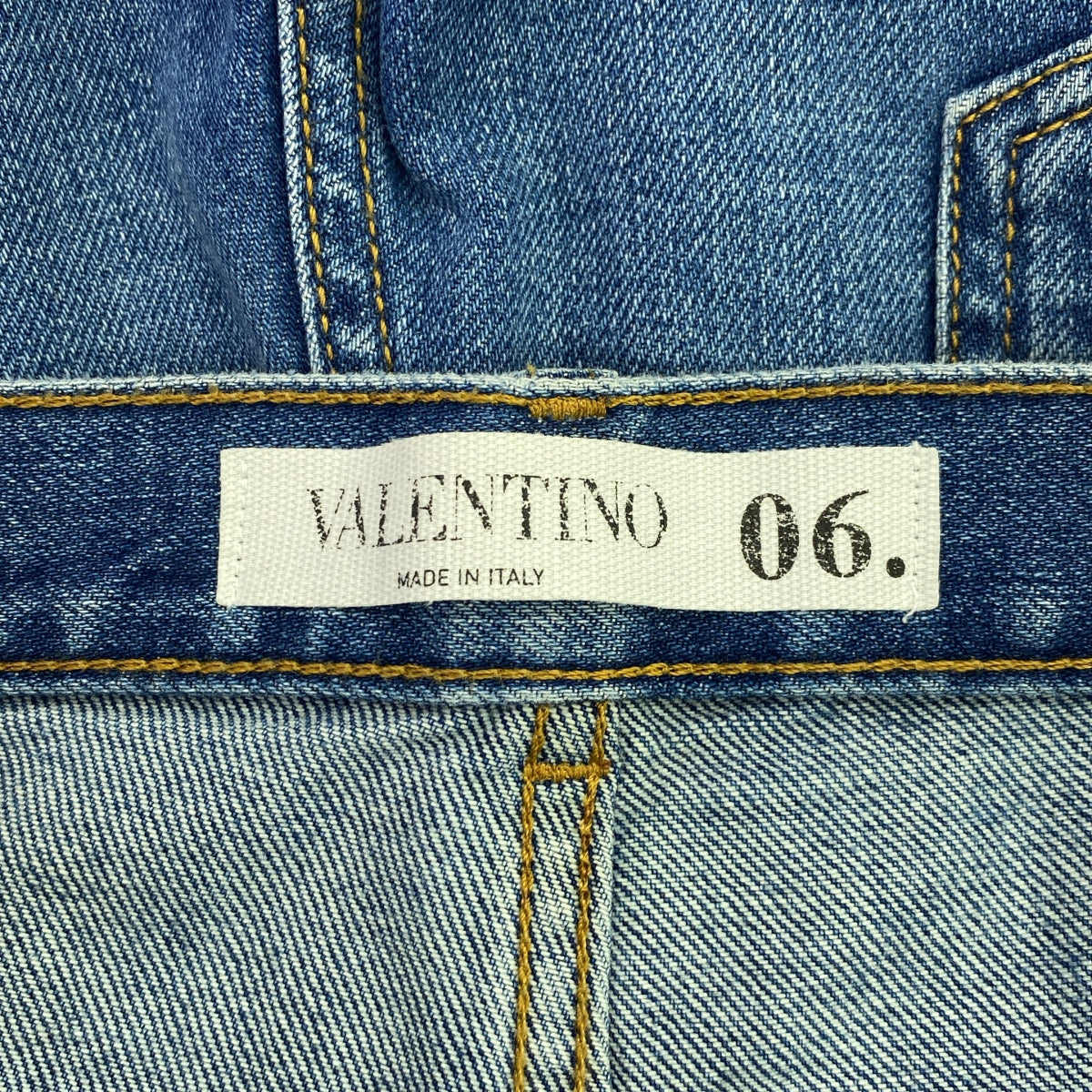 【美品】  VALENTINO / ヴァレンティノ | スタッズ ストレート デニムパンツ | 30 | インディゴ | メンズ