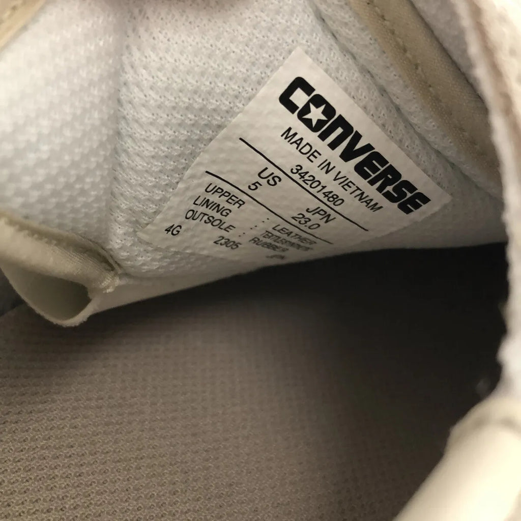 【新品】  CONVERSE / コンバース | OSS CP / meanswhile / レザー切替 スニーカー | 23 | ホワイト/グレー | レディース