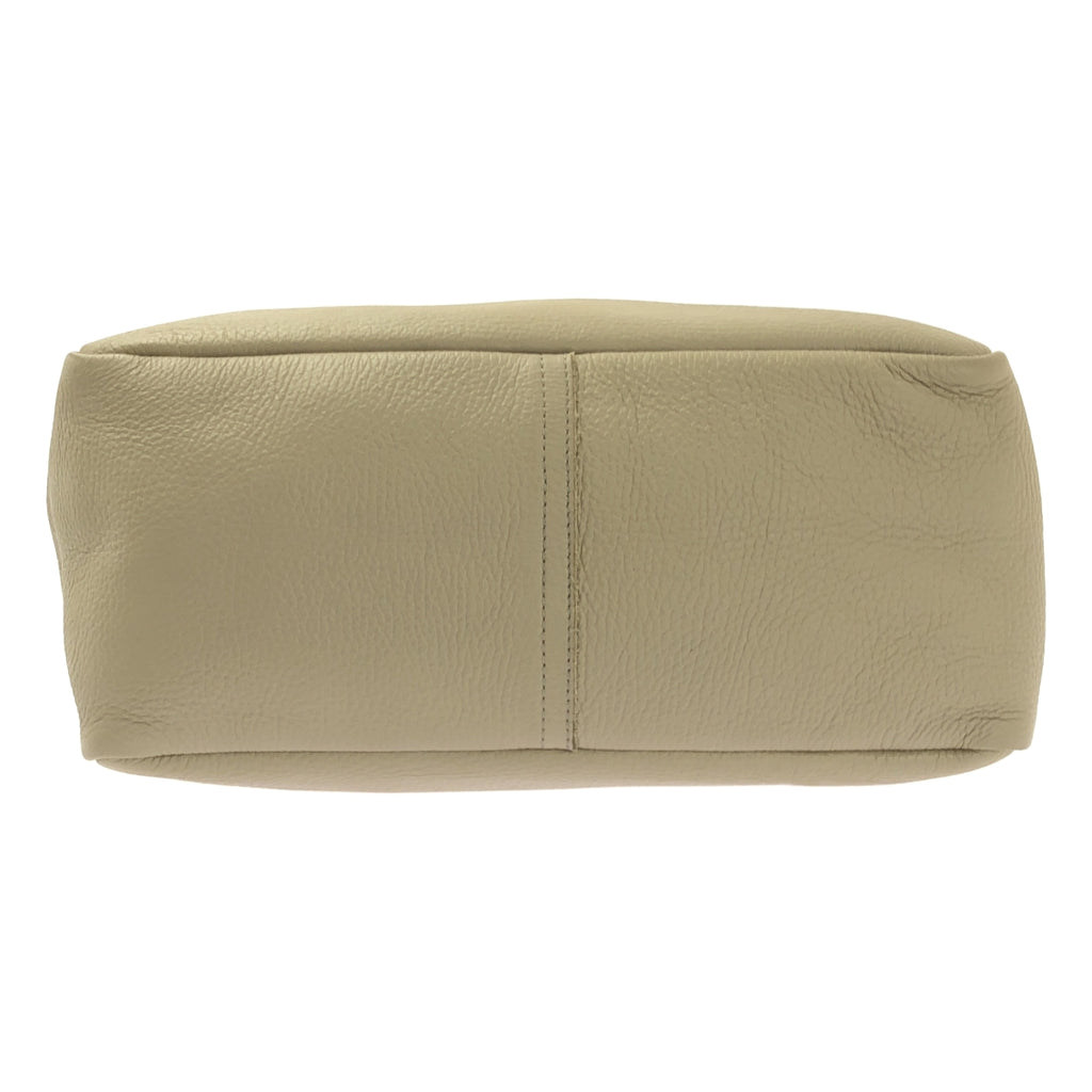 YOUNG&OLSEN / ヤングアンドオルセン | EMBOSSED LEATHER レザー トートバッグ | ベージュ | レディース