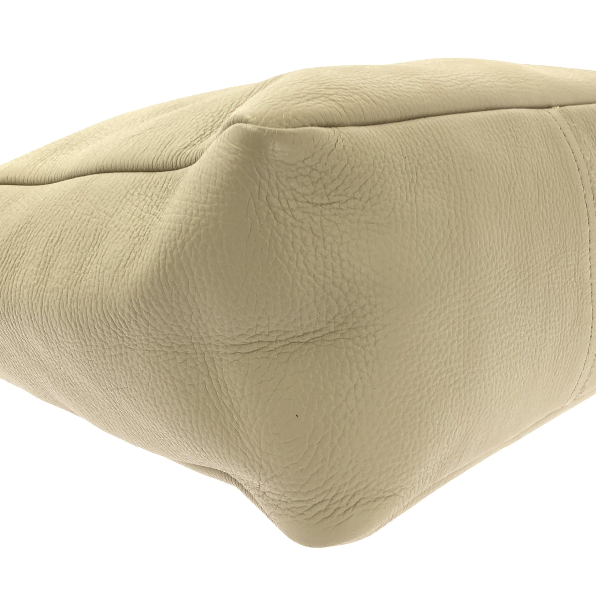 YOUNG&OLSEN / ヤングアンドオルセン | EMBOSSED LEATHER レザー トートバッグ | ベージュ | レディース