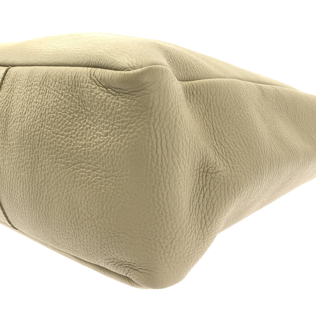 YOUNG&OLSEN / ヤングアンドオルセン | EMBOSSED LEATHER レザー トートバッグ | ベージュ | レディース