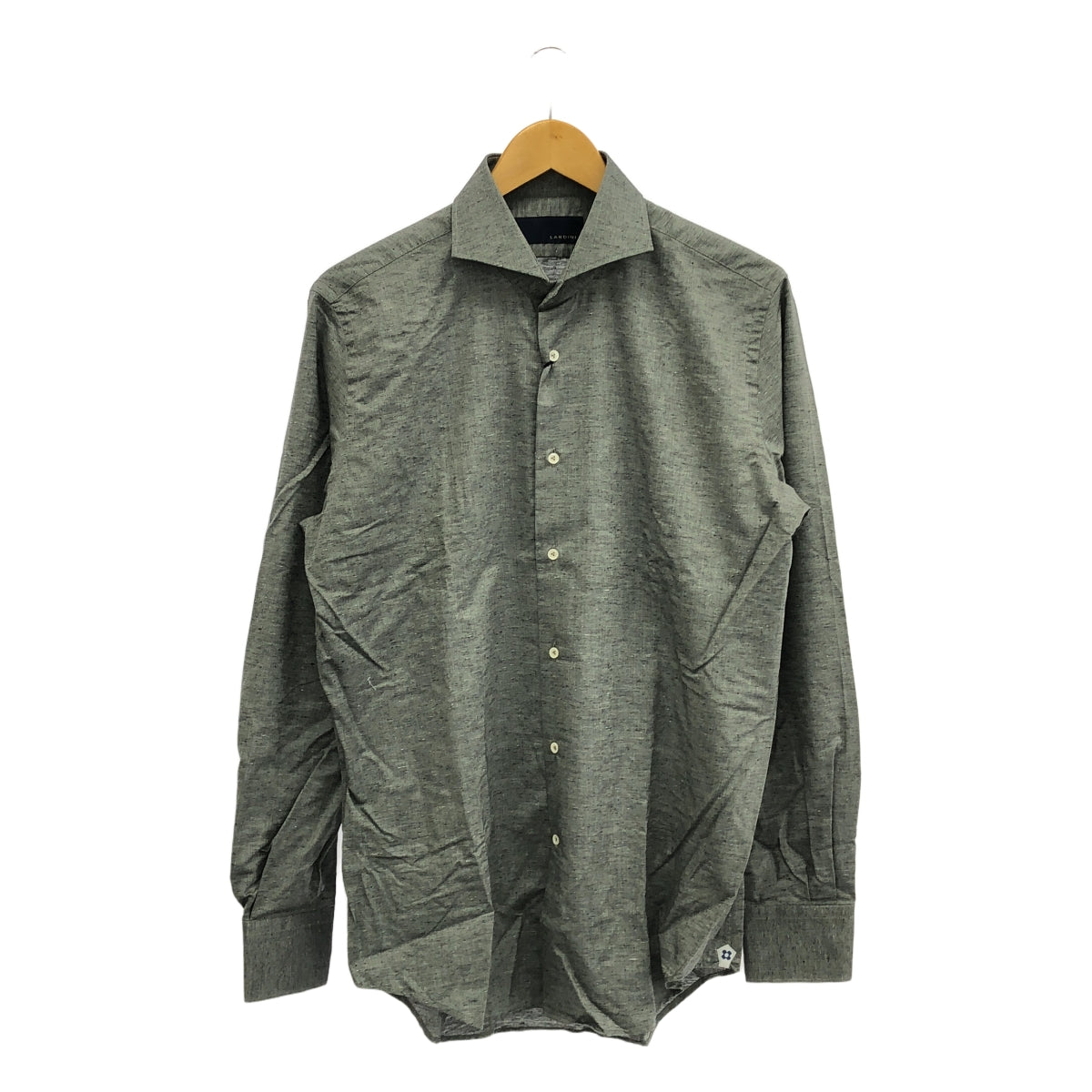 【美品】  LARDINI / ラルディーニ | ブートニエール付き ドレスシャツ | 42 | gray | メンズ