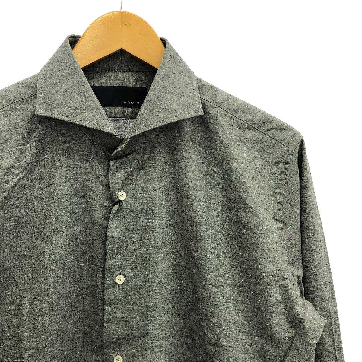 LARDINI / ラルディーニ | ブートニエール付き ドレスシャツ | 42 | メンズ