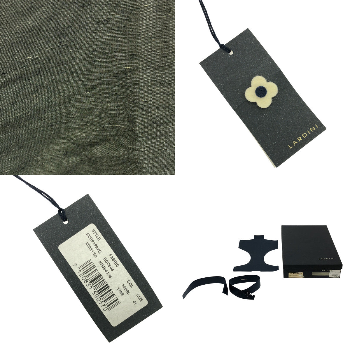 【美品】  LARDINI / ラルディーニ | ブートニエール付き ドレスシャツ | 42 | gray | メンズ