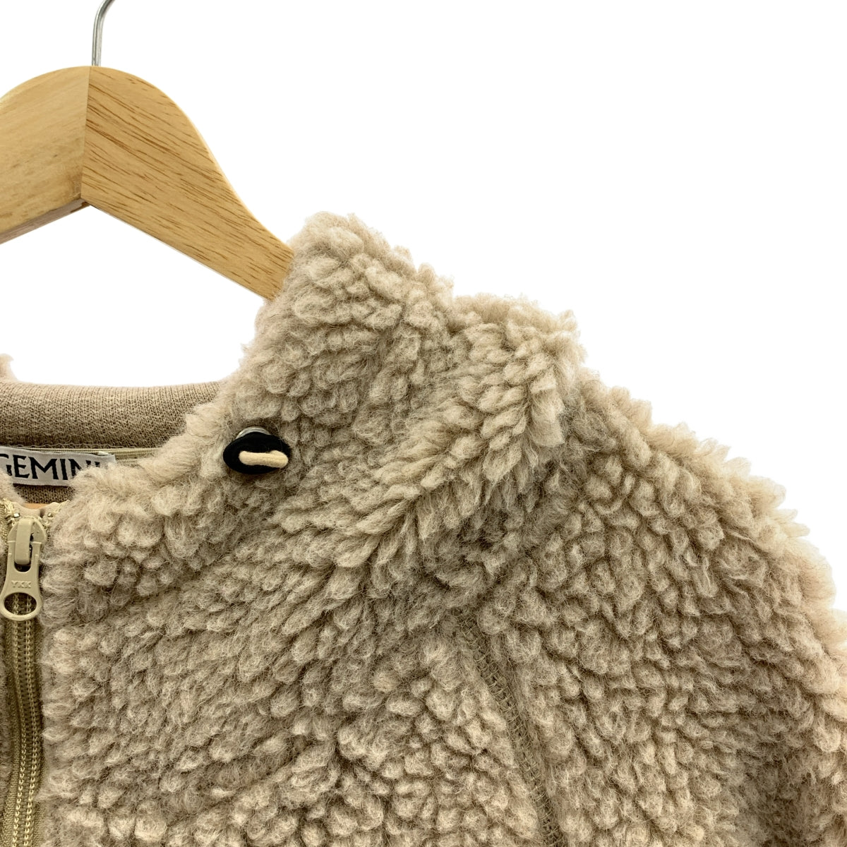 Whim Gazette | GEMINI / Boa 羊毛全拉鍊連帽外套 | F 碼 | 女款