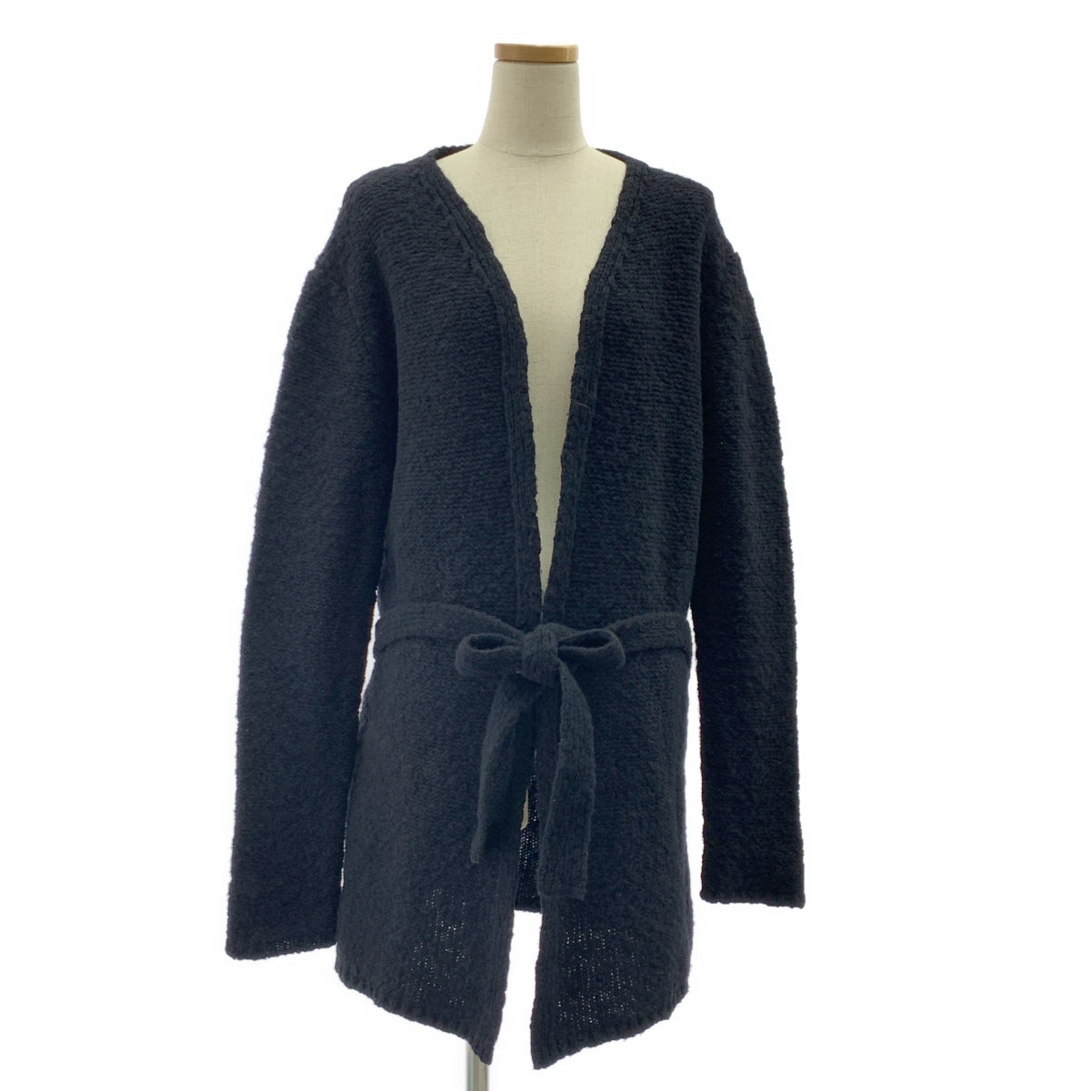 CoSTUME NATIONAL | 羊毛與尼龍搭配腰帶開襟衫 | S尺寸 | 黑色 | 男款