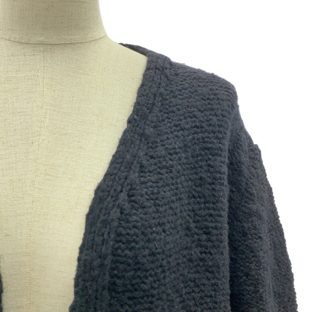 CoSTUME NATIONAL | 羊毛與尼龍搭配腰帶開襟衫 | S尺寸 | 黑色 | 男款