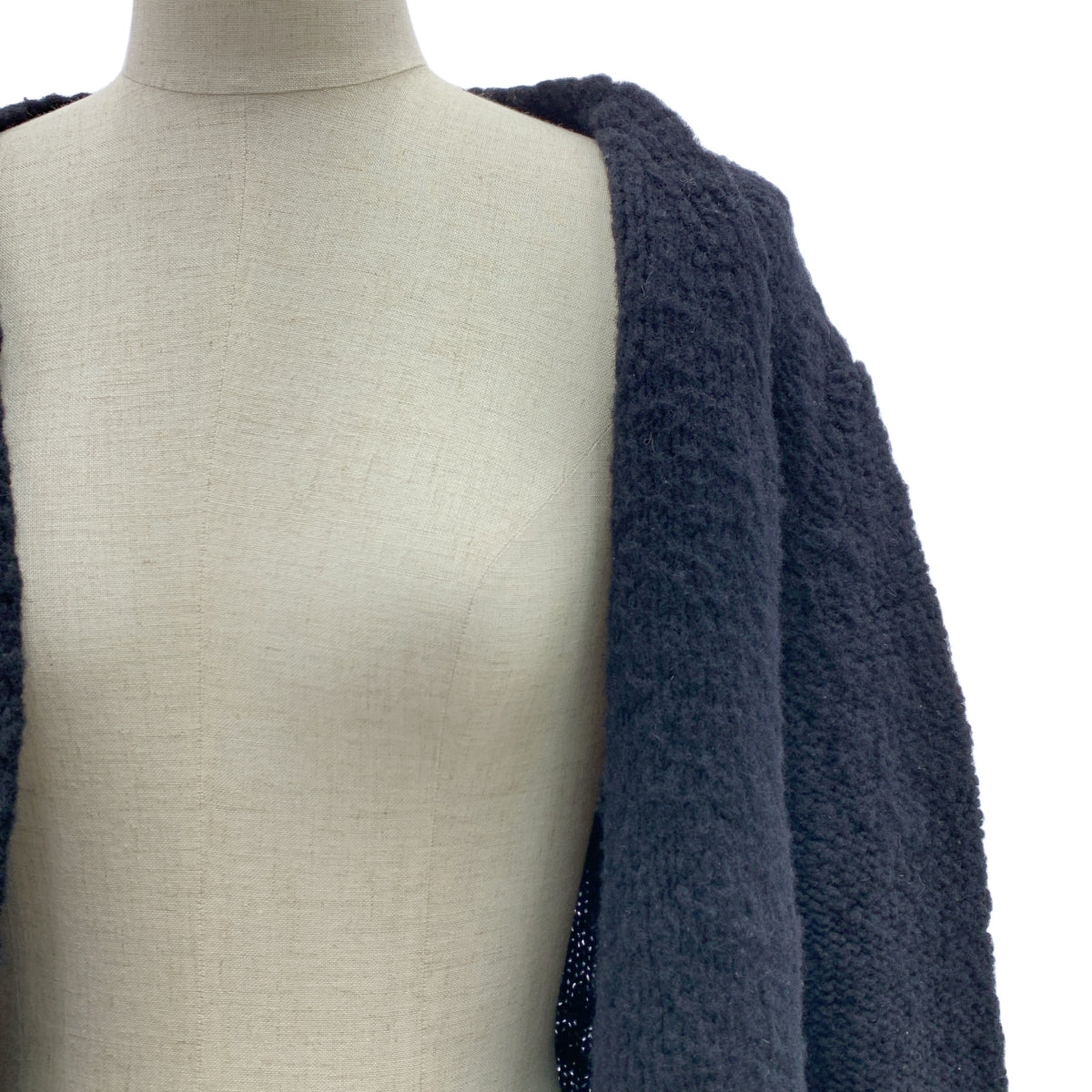 CoSTUME NATIONAL | 羊毛與尼龍搭配腰帶開襟衫 | S尺寸 | 黑色 | 男款