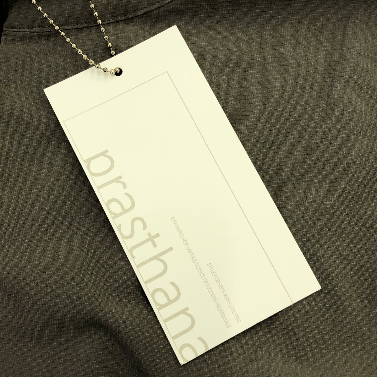 [新] prasthana / Prasthana |喇叭圓領短褲/襯衫 | M |灰色 |男士