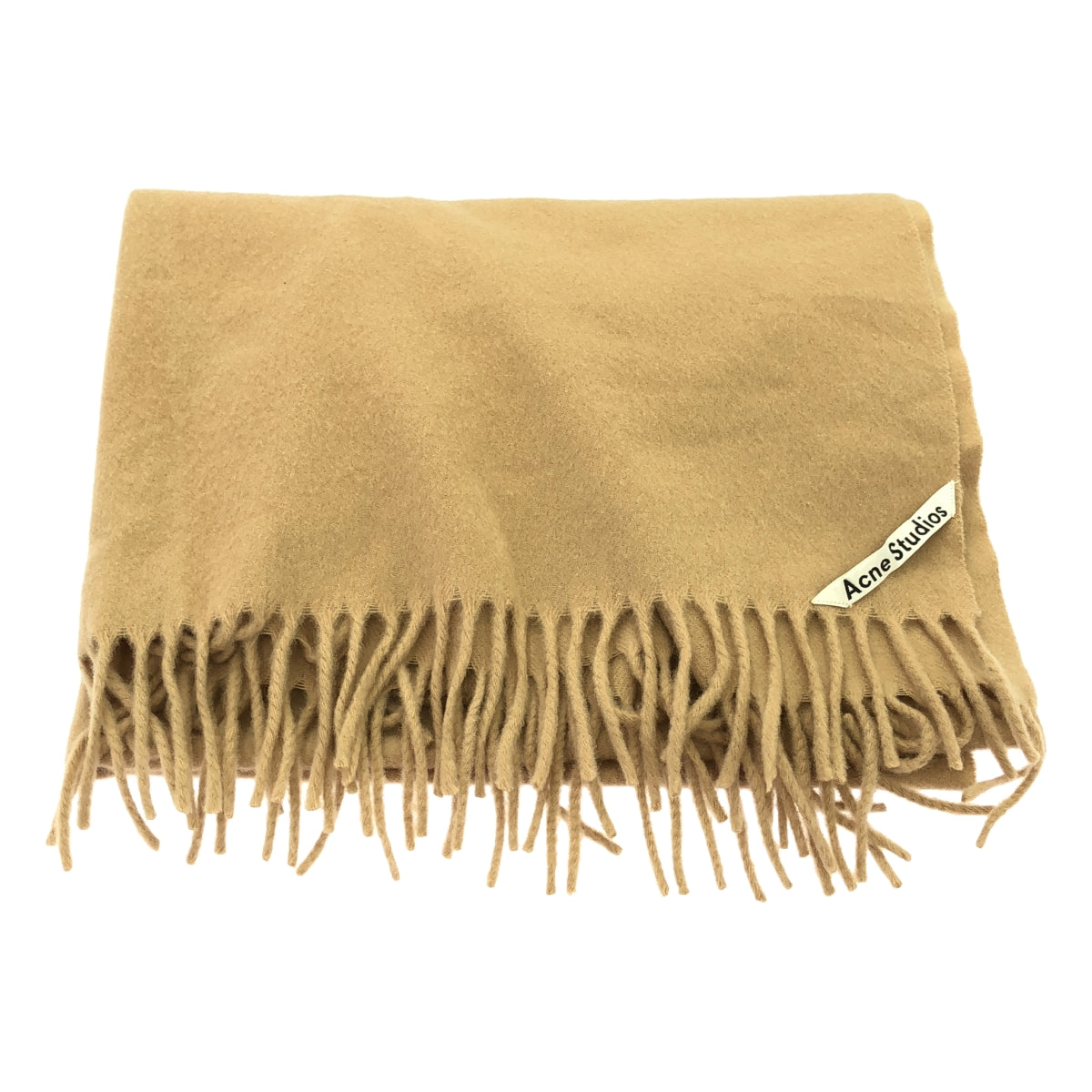 Acne Studios / アクネストゥディオズ | ウール フリンジ マフラー | ベージュ | レディース