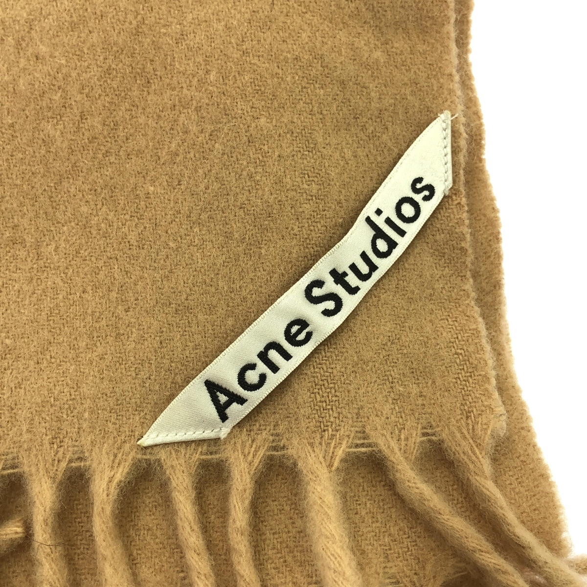 Acne Studios / アクネストゥディオズ | ウール フリンジ マフラー | ベージュ | レディース